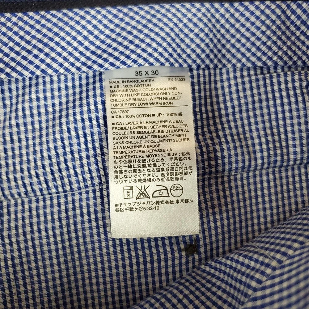 Banana Republic Dress Pants Mens Sz 35 35x30 Non-Iron Tailored Slim Fit Classic